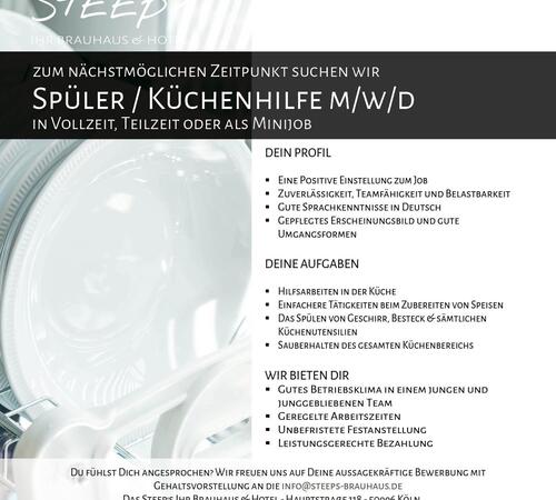 Spüler m/w/d
